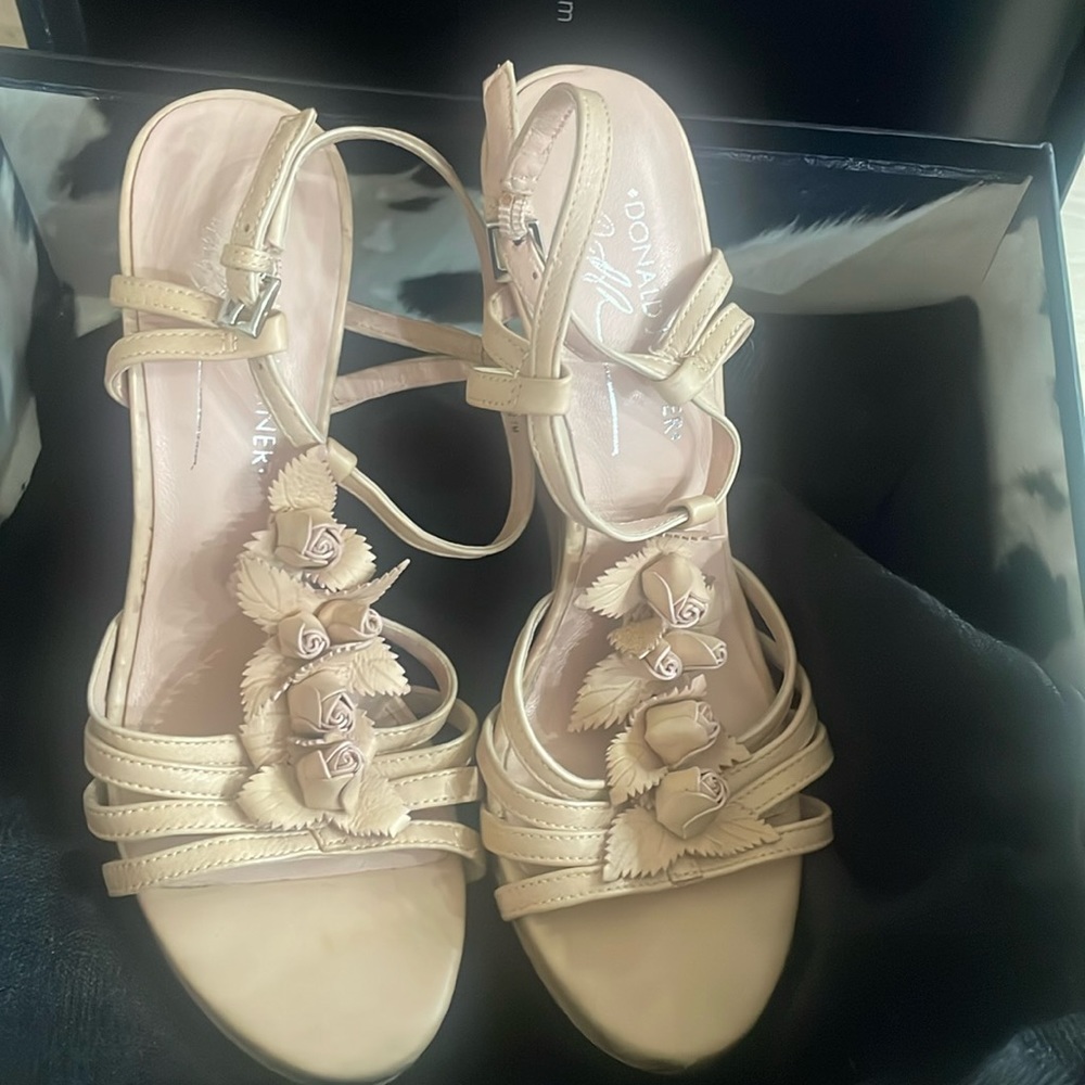 Donald J Pilnwe wedge natural sandal